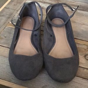 Old Navy dark blue grey ballet flats